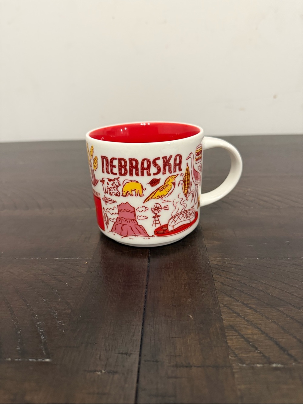 Starbucks Nebraska Been There Series 2019 14oz Glass Ceramic Coffee Mug